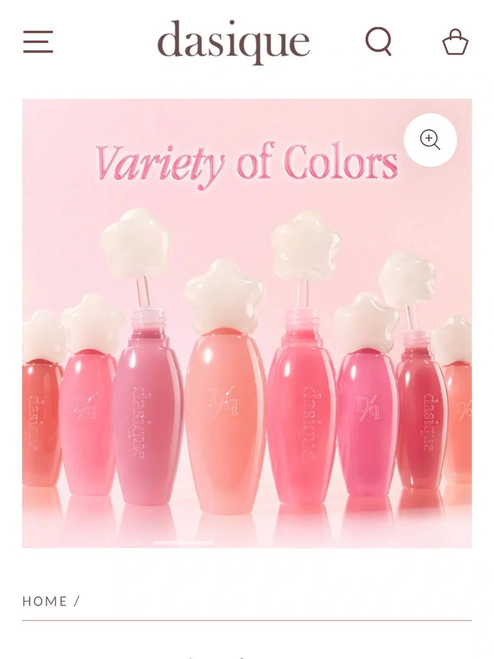 Dasique Pure Water Lip Gloss k beauty kbeauty South Korea Korean Asian